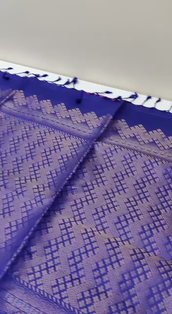 Pure handloom soft silk Saree Silkmark certificate