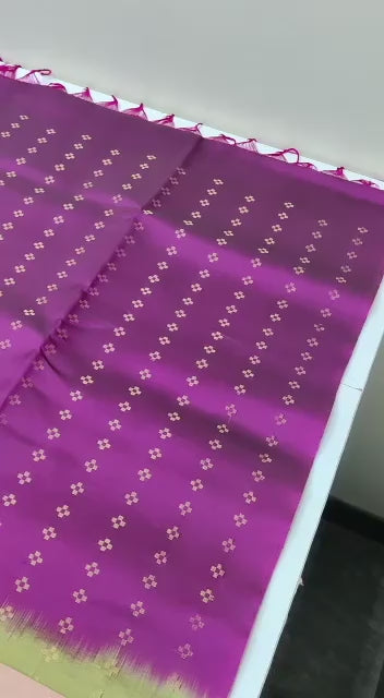 Beautiful pure Kanchipuram silk saree unique design