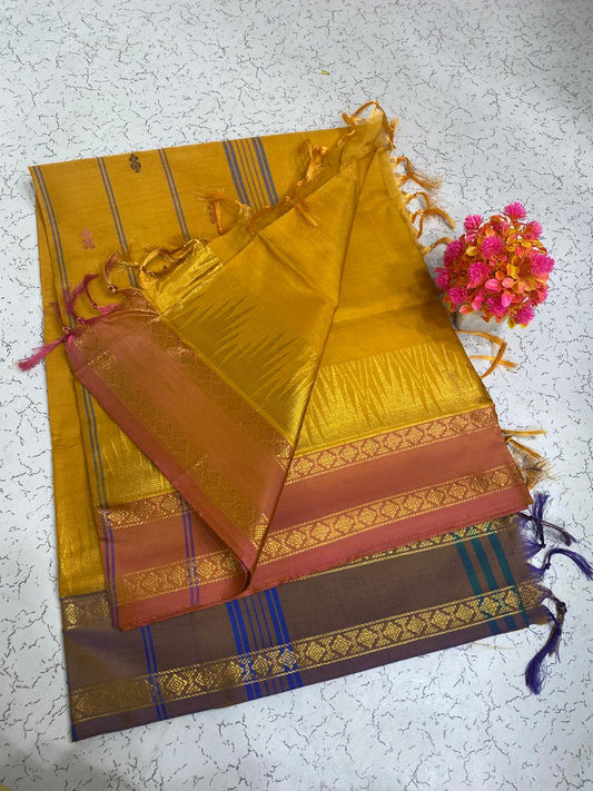 Pretty Ganga Jamuna Vegan Saree with blouse 🍀