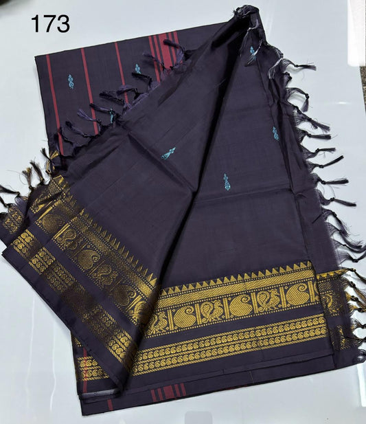 Bright Bold and beautiful Vegan silk saree