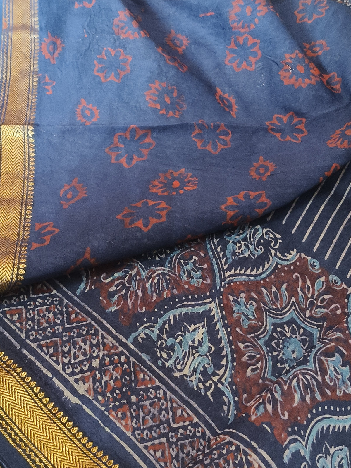 Trendy colorful modal silk saree : maheswari silk: ready for delivery