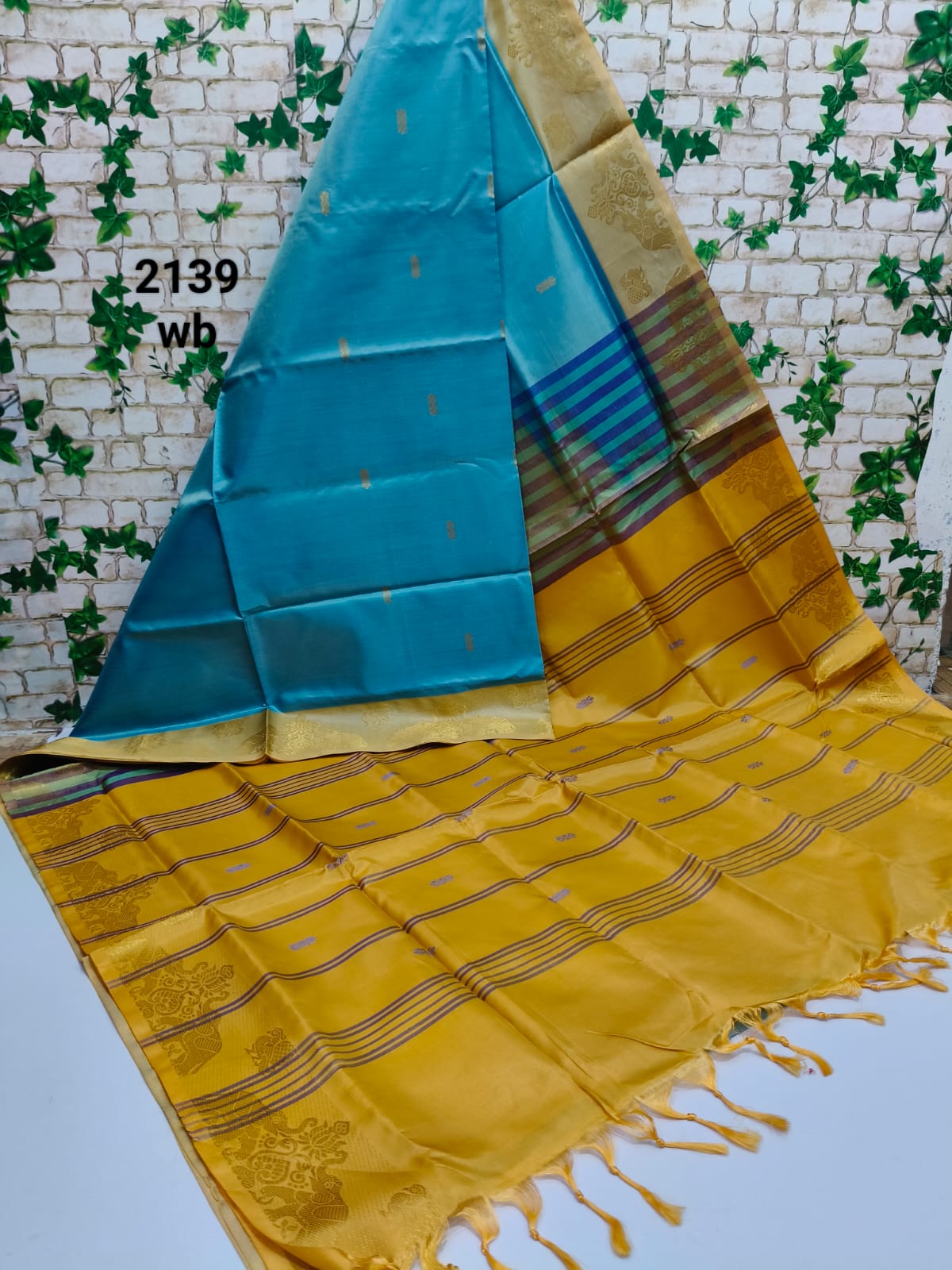 Bright Bold and Beautiful Vegan Saree with blouse