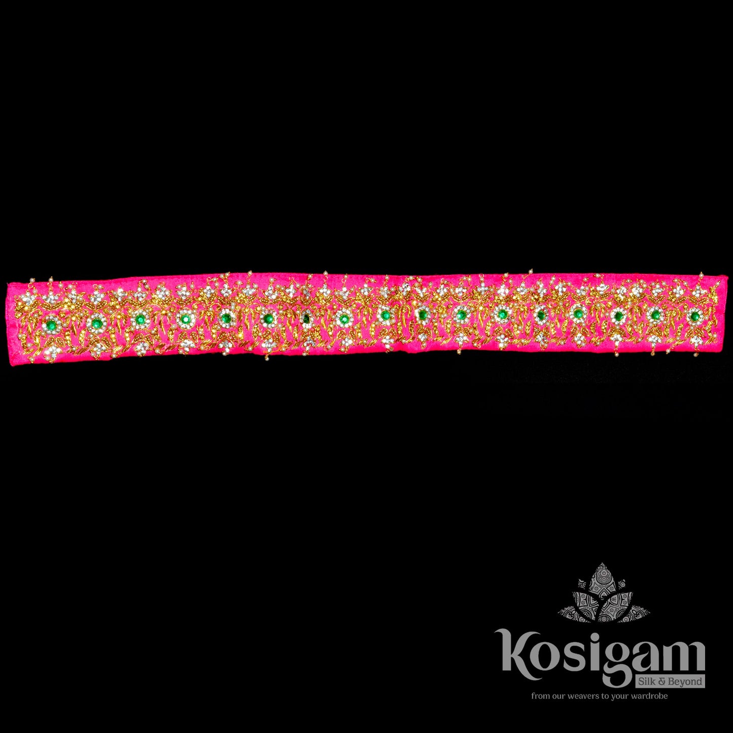 Maggam work waist belts for silk sarees