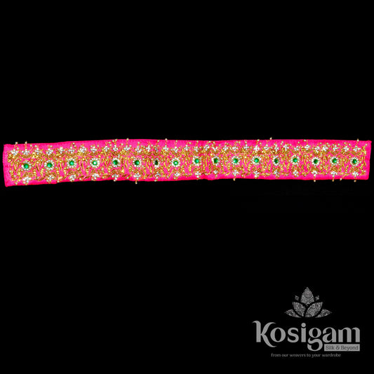 Maggam work waist belts for silk sarees