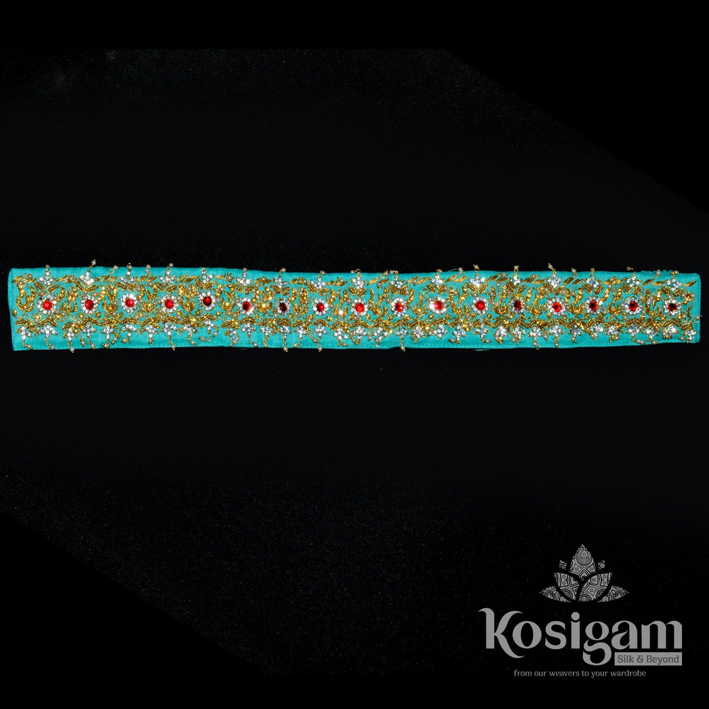 Maggam work waist belts for silk sarees