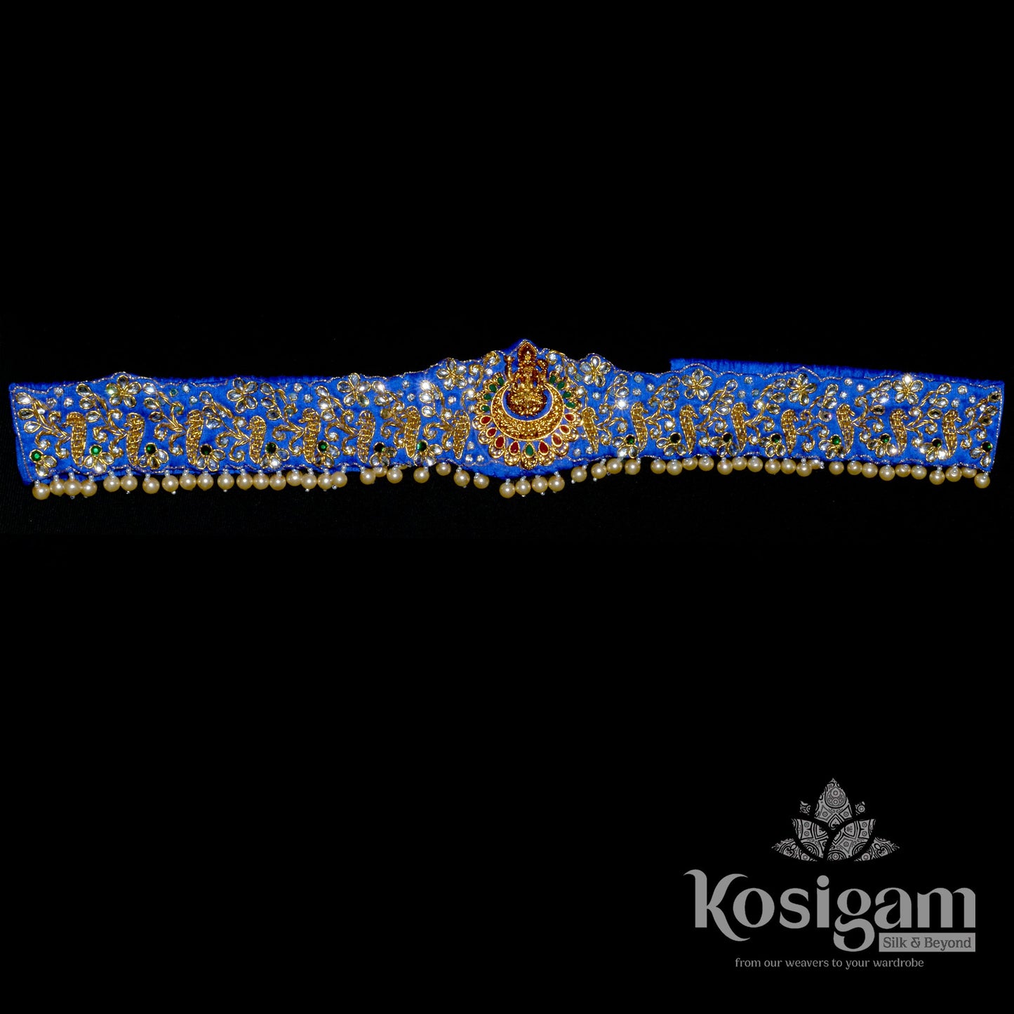 Maggam work waist belts for silk sarees