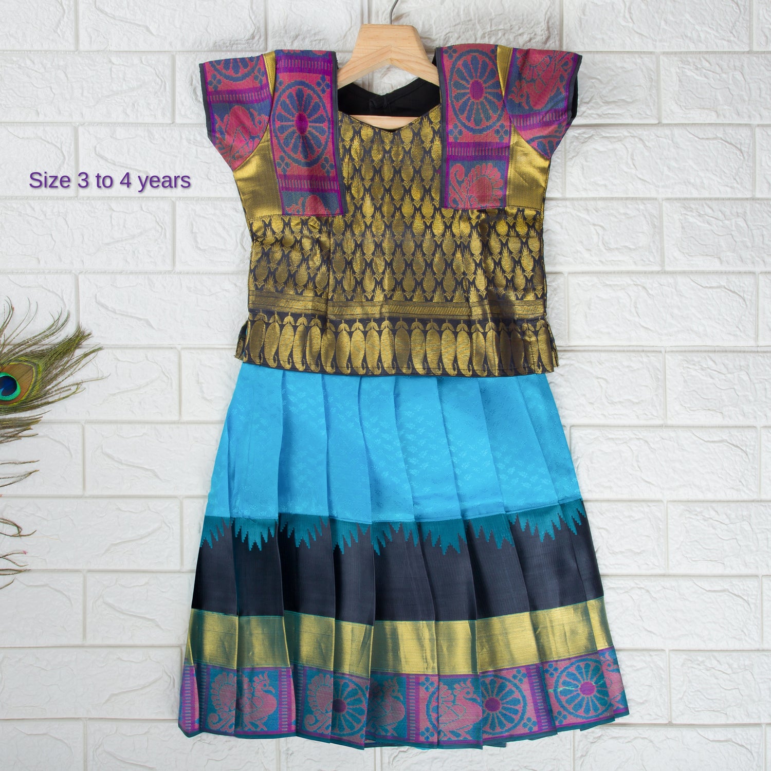 Pattu Pavadai Girls Festive & Party Top and Skirt Set Price in India - Buy Pattu  Pavadai Girls Festive & Party Top and Skirt Set online at Flipkart.com
