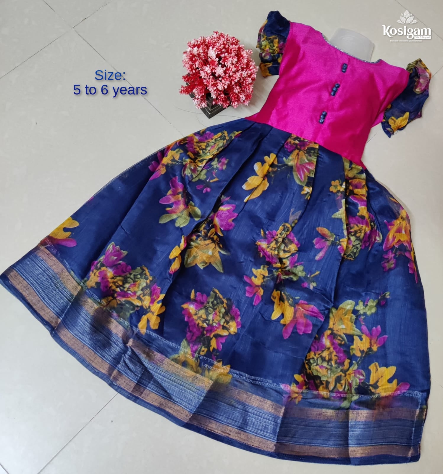 BabySpace Shop - Handmade Cotton Printed Baby Dress - 5 to 6 years starting  at Rs 1,300.00 LKR A special handmade printed cotton dress for toddler.  Zips at the back. Soft fabric.