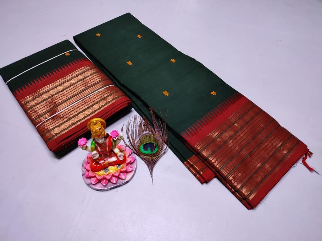 PURE KANCHI HANDLOOM COTTON SAREES