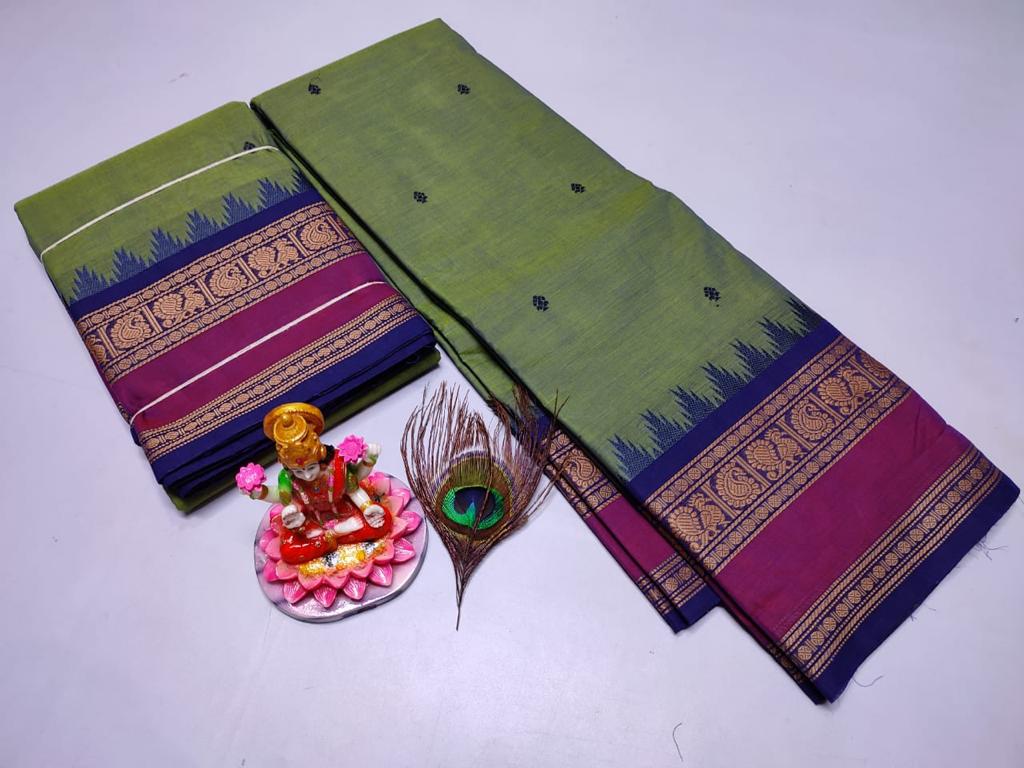 PURE KANCHI HANDLOOM COTTON SAREES