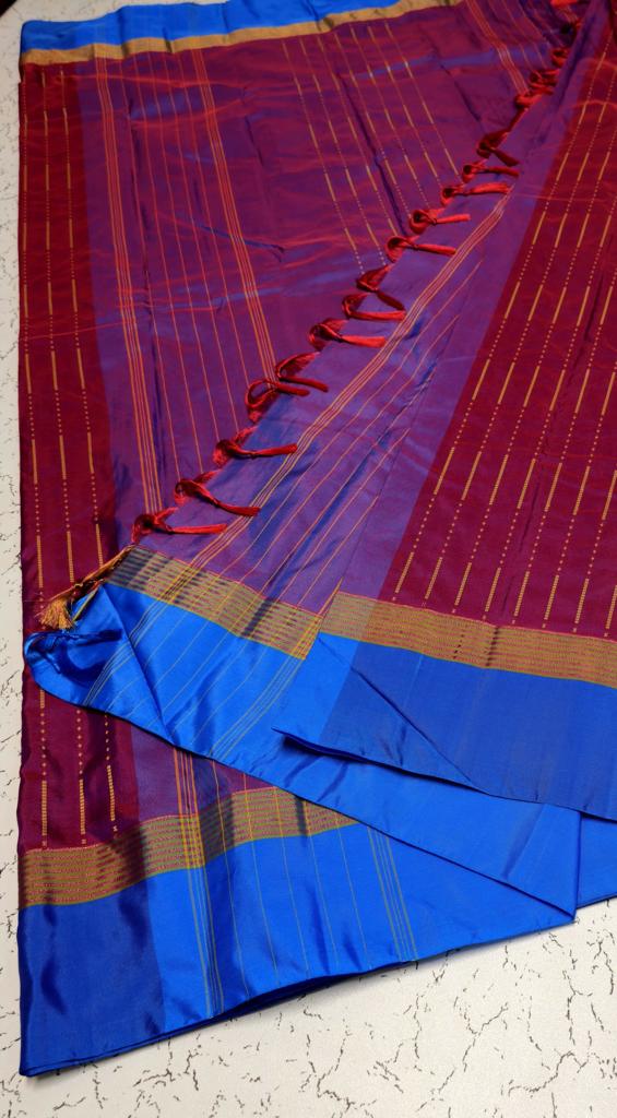 NEW ARRIVALS : SOFT SILKS STRIPES SERIES WEDDING AND PARTY WEAR SAREES