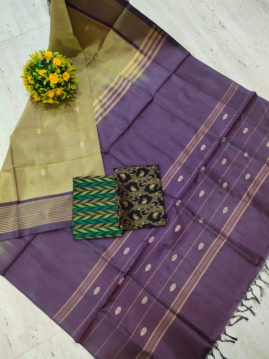 Vegan Banana Pith Silk Saree without blouse