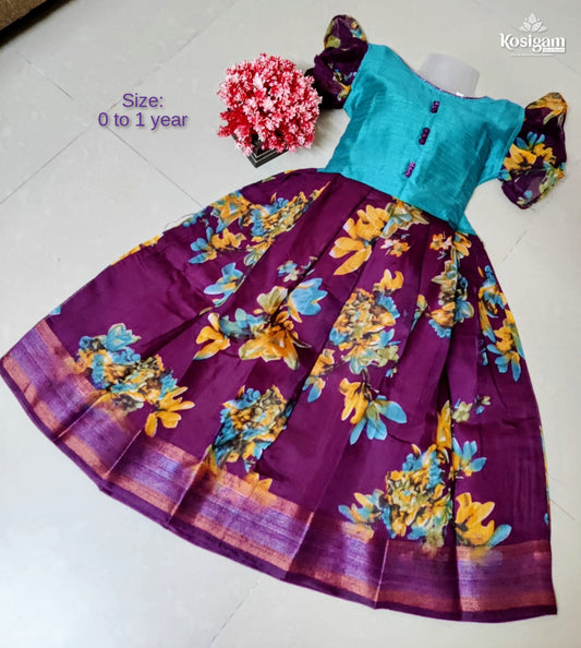 Ethnic kids ready to wear frock 0 to 3 years