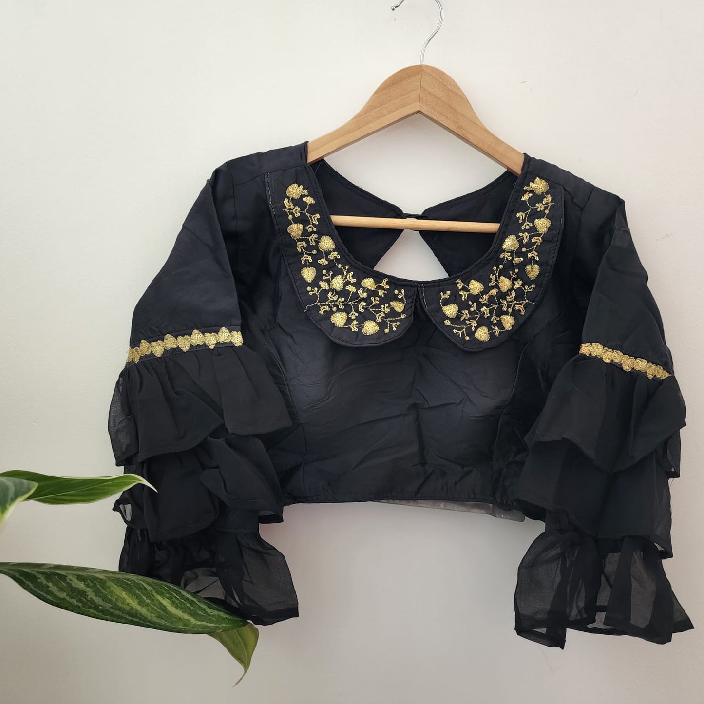 Designer 'Ready to Wear' designer blouse (Size: 38 plus or minus alterable margin with front open hook)