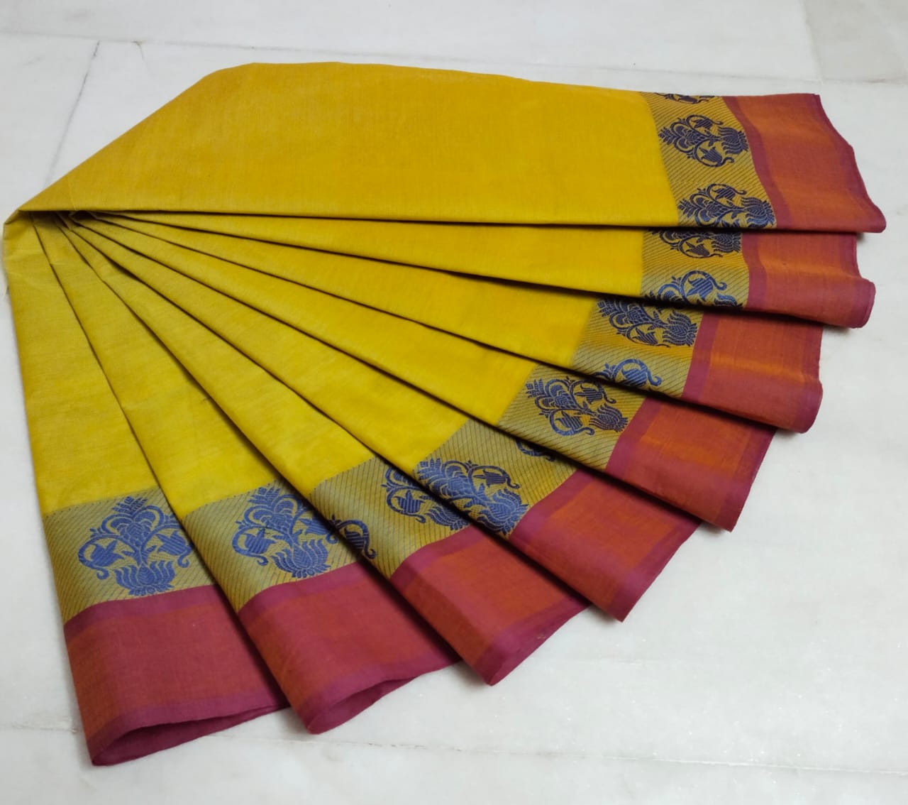 Chettinad cotton sarees clearance with kalamkari blouse price