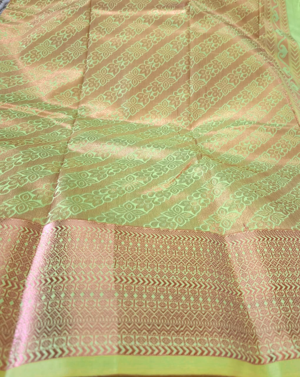 Embossed Silk Saree