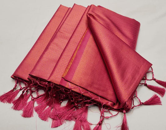 Kubera Silk | Banarasi copper zari Saree