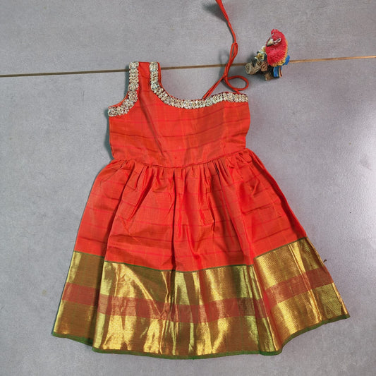 Pure silk frock : 1.5 to 2.5 years