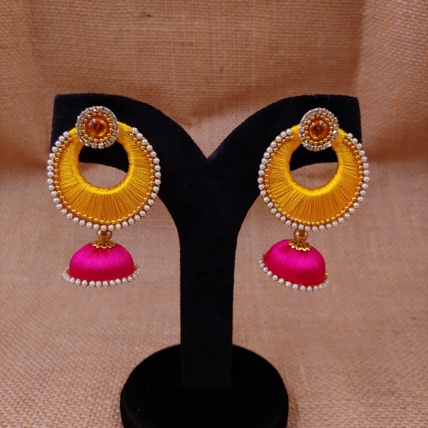 Thread jhumkas Clearance