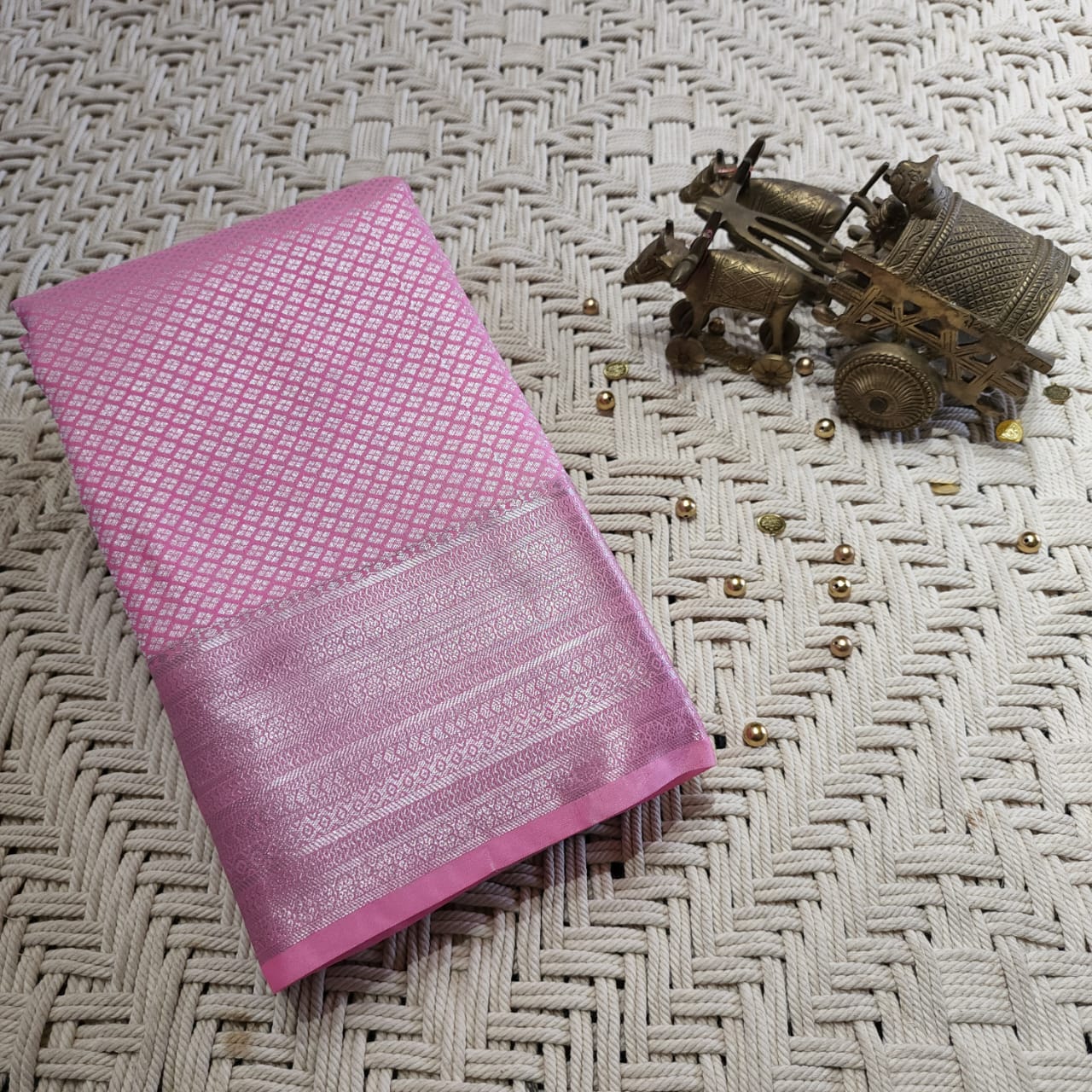 Embossed Silk Saree