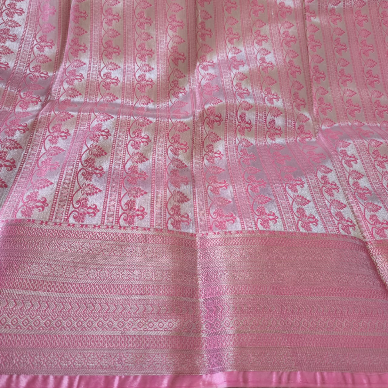 Embossed Silk Saree