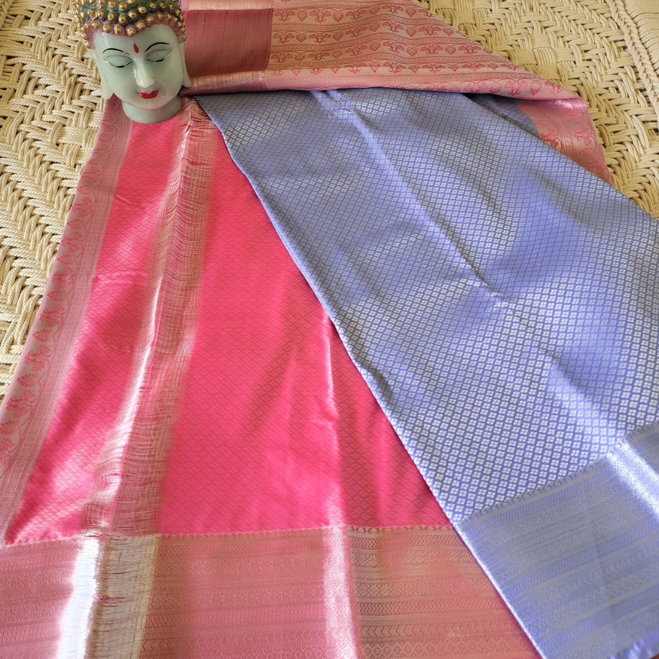 Embossed Silk Saree