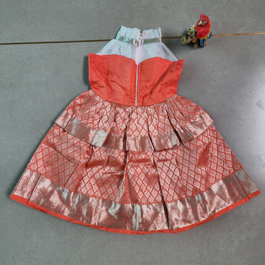 Pure silk frock : 2 to 3 years