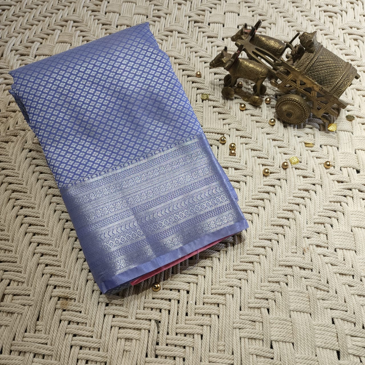 Embossed Silk Saree