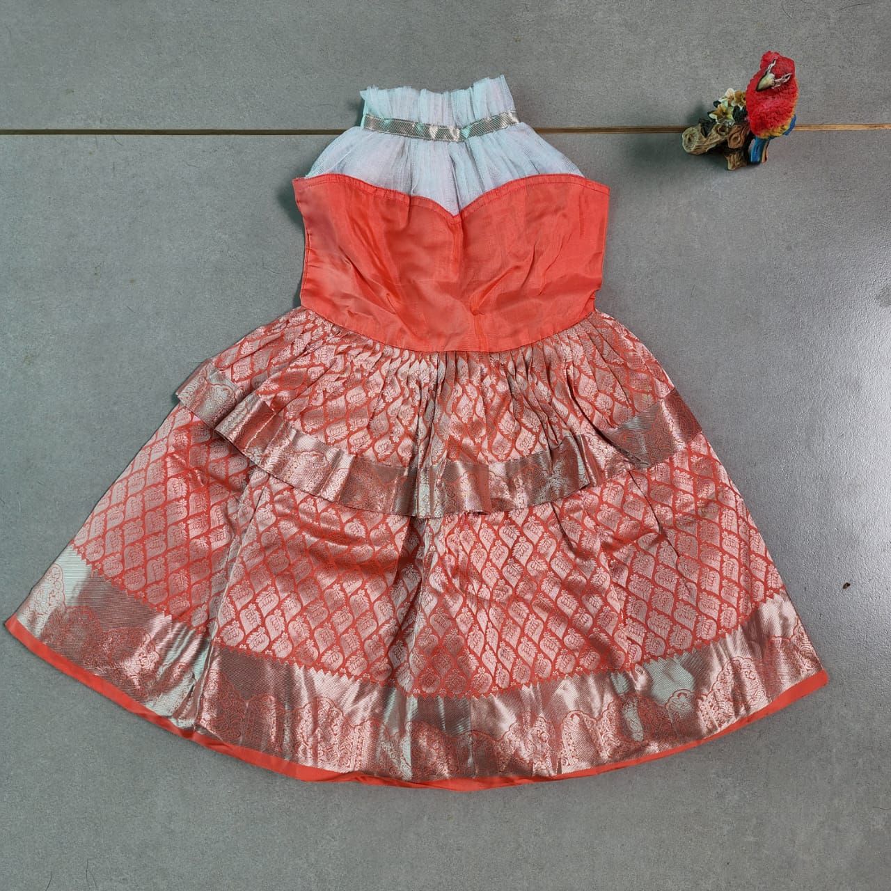 Pure silk frock : 2 to 3 years